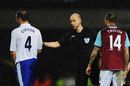 Darron Gibson is sent off by referee Anthony Taylor