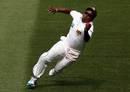 Rangana Herath dives and snaps one one-handed