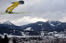 Michael Neumayer competes in the FIS Ski Jumping World Cup 