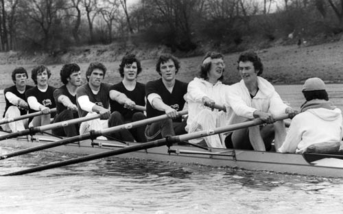 Cambridge Boat Race team practice