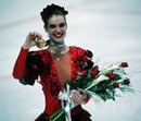 Katarina Witt celebrates becoming Olympic champion