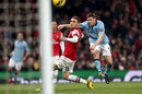 James Milner opens the scoring for Manchester City