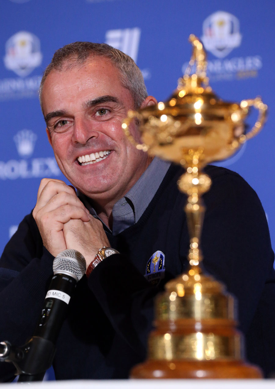 Paul McGinley beams as he is unveiled as Europe's next Ryder Cup captain