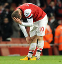 Jack Wilshere appears dejected after the final whistle