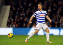 Clint Hill looks to release the ball
