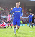 Fernando Torres celebrates his goal
