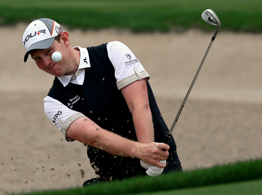 Stephen Gallacher escapes from a bunker