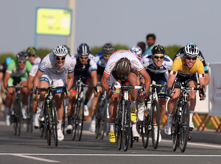 Mark Cavendish sprints to victory