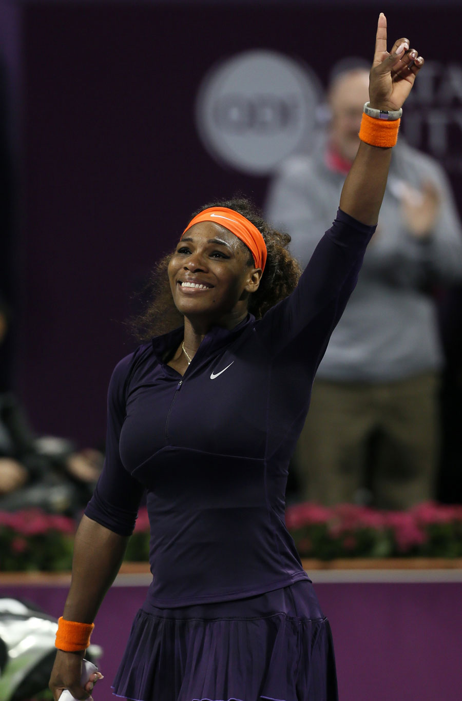 Serena Williams celebrates becoming world No. 1 again