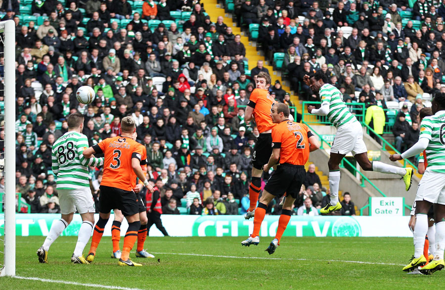 Efe Ambrose scores the first goal