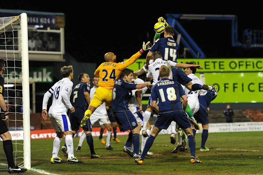 Matt Smith leaps to score a late equaliser