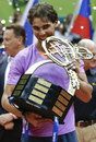 Rafael Nadal celebrates his victory over David Nalbandian in the final