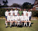 Tottenham Hotspur's 1966-67 FA Cup winning side pose with the trophy