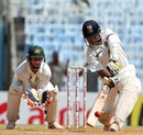 Sachin Tendulkar smashes his first ball for a six