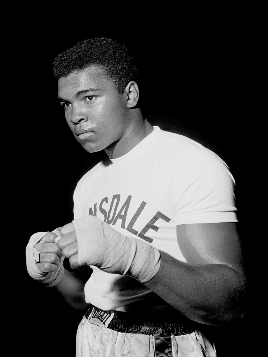Cassius Clay poses for a portrait