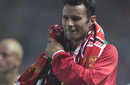 Ryan Giggs collects scarves at his testimonial