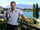 Andy Flower poses for a portrait after a press conferenc