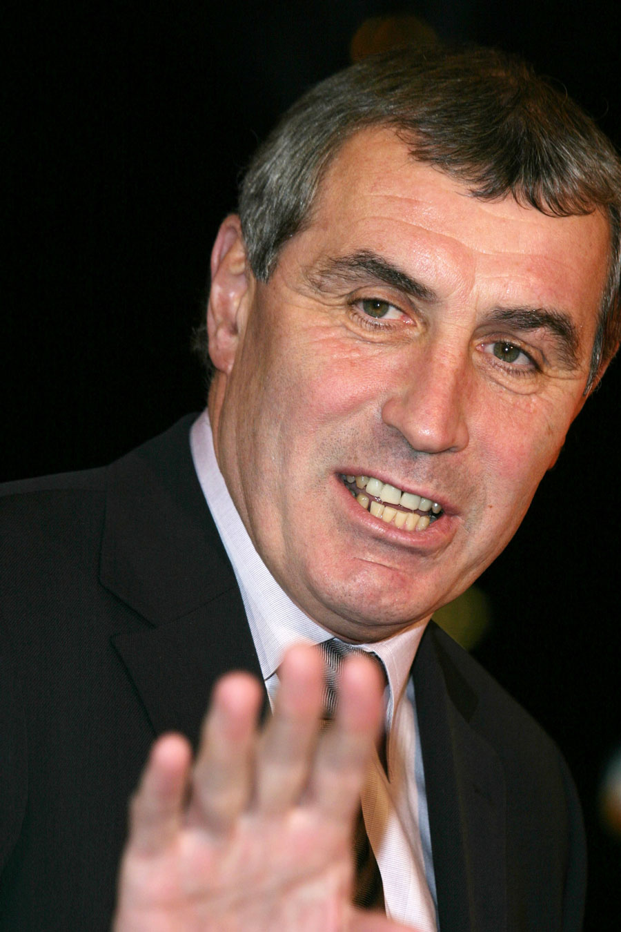 Peter Shilton speaking to an audience