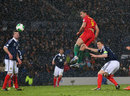 Hal Robson-Kanu scores the second goal for Wales