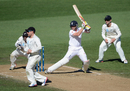 Ian Bell cuts during his bid to save the Auckland Test for England