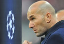 Zinedine Zidane looks on as Bayern Munich face Real Madrid in the Champions League