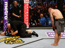 Ross Pearson reacts after defeating Ryan Couture
