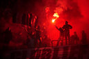 Ajax's fans set off flares during the game