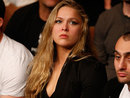 Ronda Rousey sits in attendance