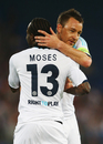 John Terry and Victor Moses celebrate