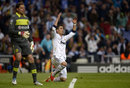 Cristiano Ronaldo gestures in frustration