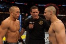 Georges St-Pierre and Dan Hardy square off