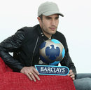 Robin van Persie poses with the Barclays Player of the Month