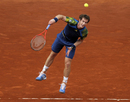 Andy Murray powers down a serve