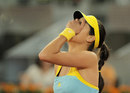 Ana Ivanovic breathes a sigh of relief after securing victory