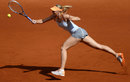 Maria Sharapova returns the ball to Sabine Lisicki