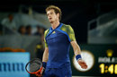 Andy Murray reacts in disappointment