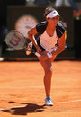 Laura Robson powers down a serve, Internazionali BNL d'Italia