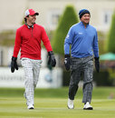 Rory McIlroy and Graeme McDowell share a laugh