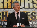 Michael Buffer speaks during a press conference