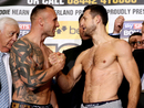 Mikkel Kessler and Carl Froch face off at the weigh in
