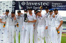 England celebrate Test series victory