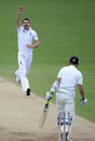 James Anderson took the last wicket to draw level with Fred Trueman