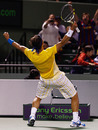 Rafael Nadal celebrates emphatically