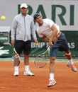 Rafael Nadal practices with his uncle Toni