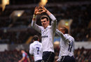 Gareth Bale with his trademark heart celebration