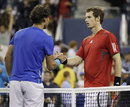 Rafael Nadal shakes hands with Andy Murray