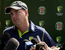 Australia coach Mickey Arthur speaks to the media in Perth 