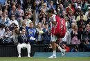 Roger Federer walks off dejected