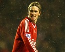 Fernando Torres has a rueful smile after missing a chance
