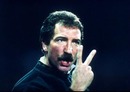 Liverpool manager Graeme Souness signals to his team from the bench